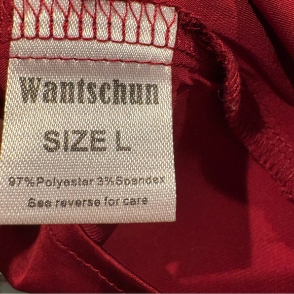 Elegant Red Women's Tank Top - Picture 4 of 6